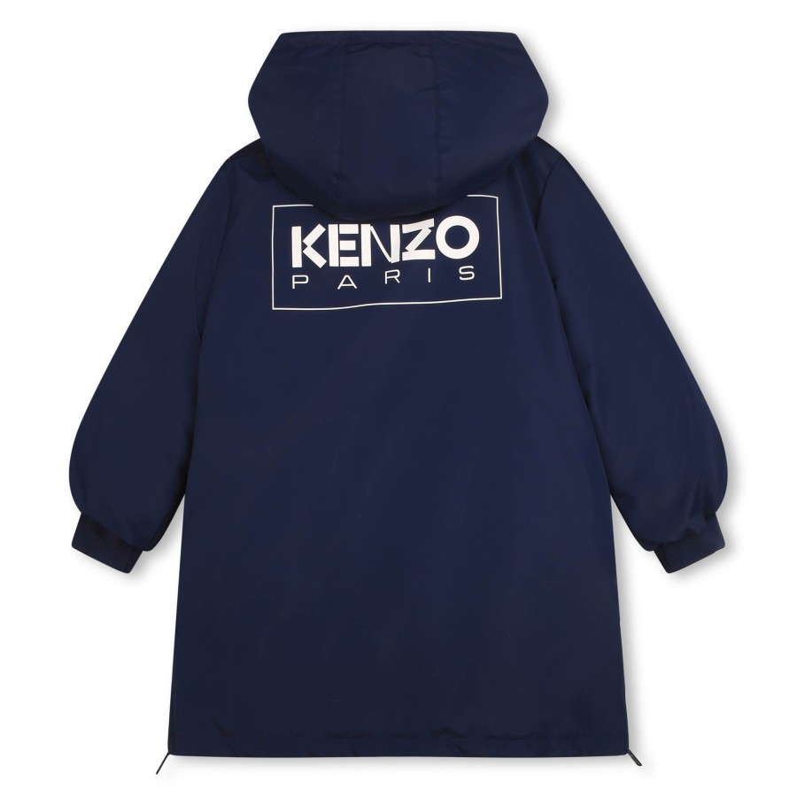 Clothes KENZO KIDS  | Water-Repellent Hooded Puffer Navy